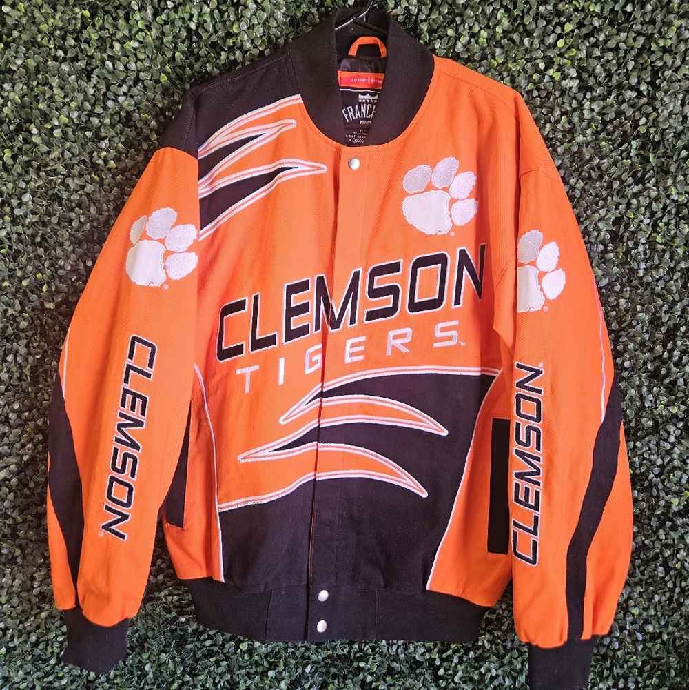 Mens Medium Franchise Club Clemson Tigers Varisty Jacket